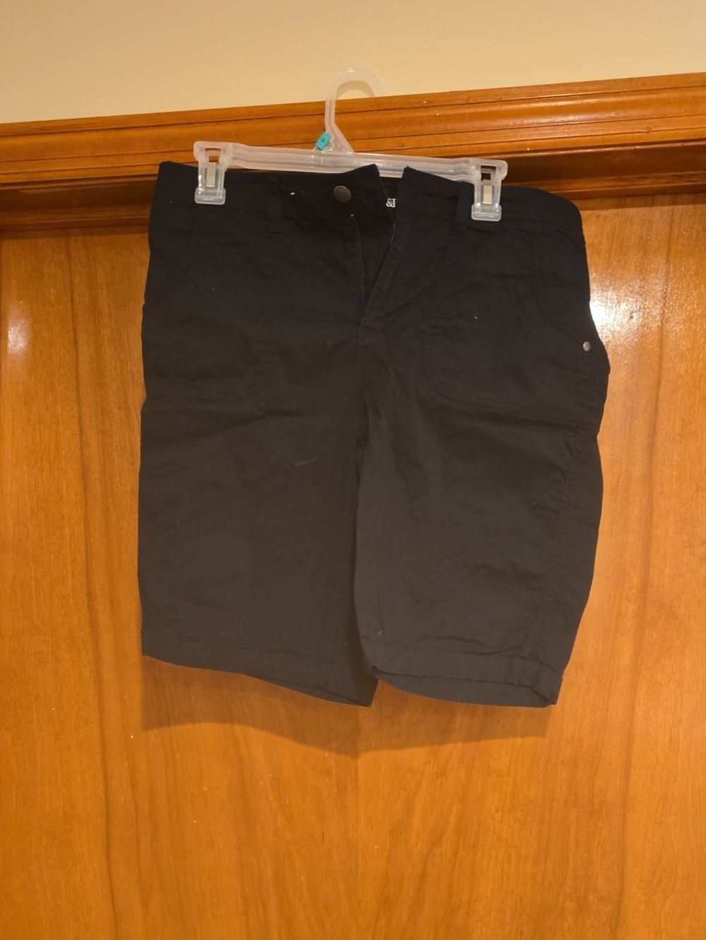 croft & barrow Black Women's Flat-Front Shorts